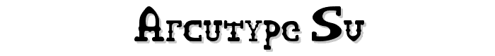 ARCUTYPE SV font